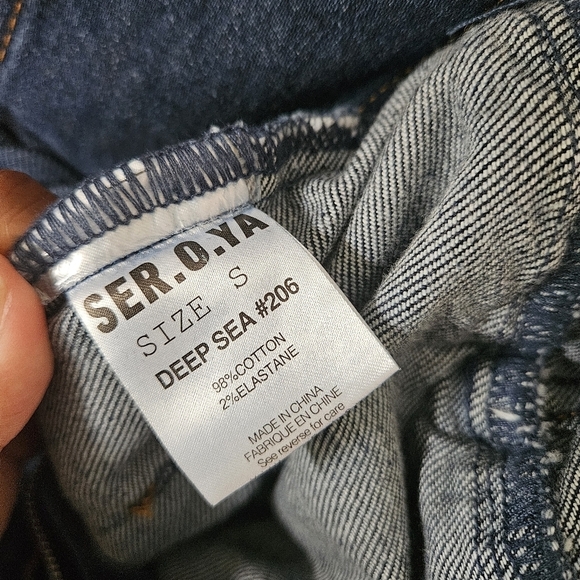 Ser.O.Ya Dark Wash Alice Denim Jumpsuit NWT - Picture 15 of 16